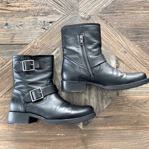 Frye Vicky Engineer Leather Bootie